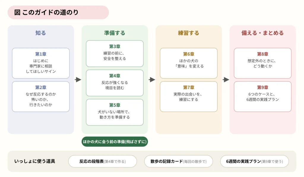 見張らなくていい散歩へ ガイドの道のり